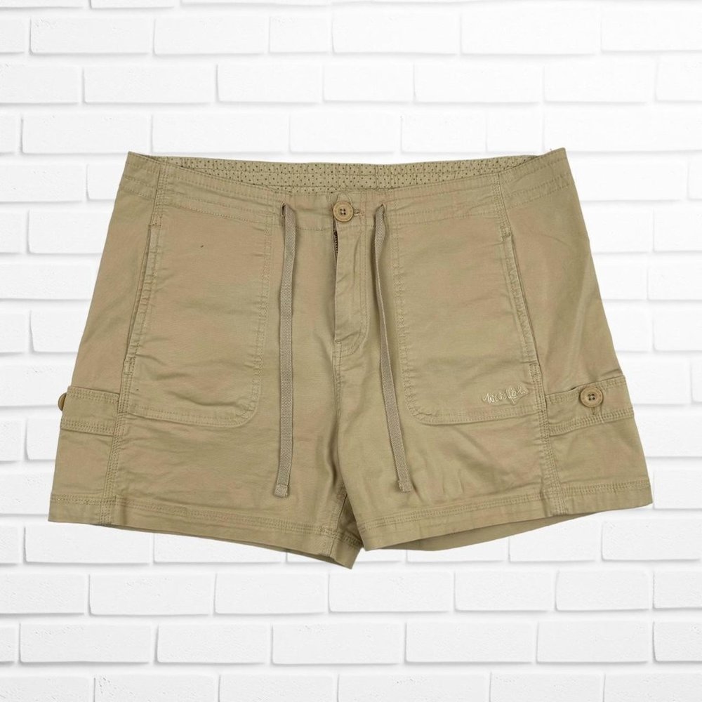 Weird Fish Womens Cream and Tan Shorts